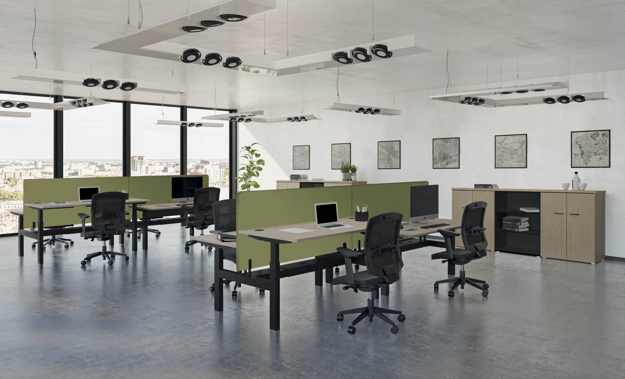 Bureaux benchs réglable en hauteur - Wilup