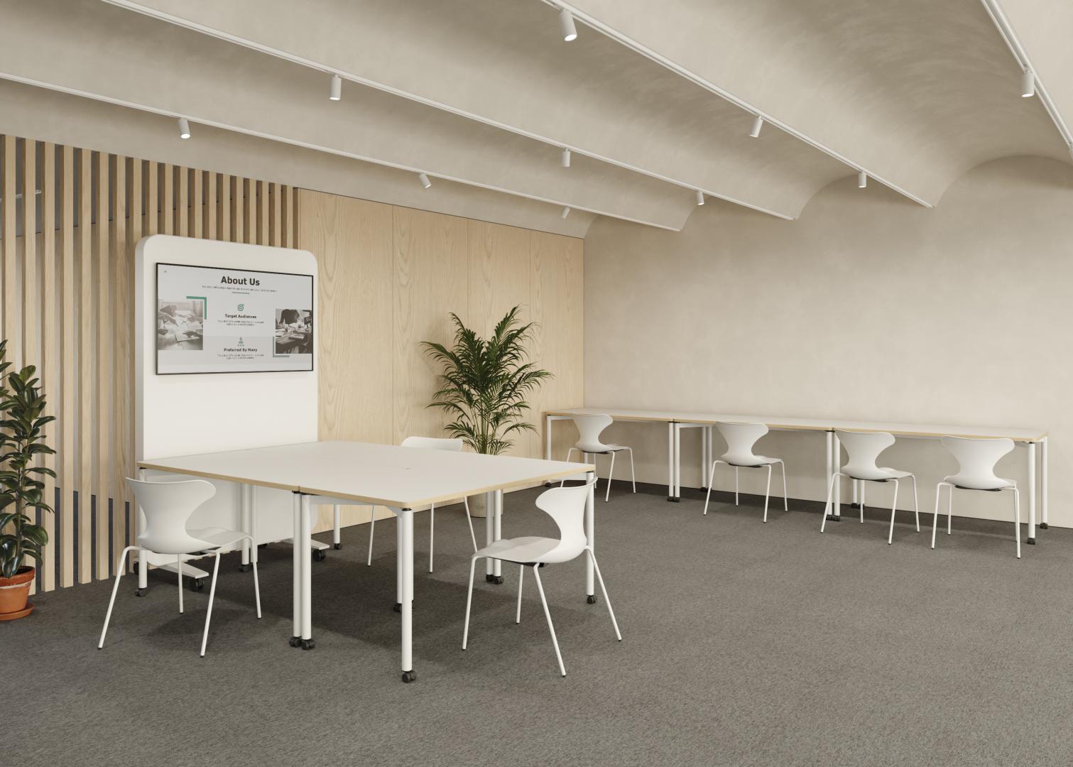 Table de réunion modulable