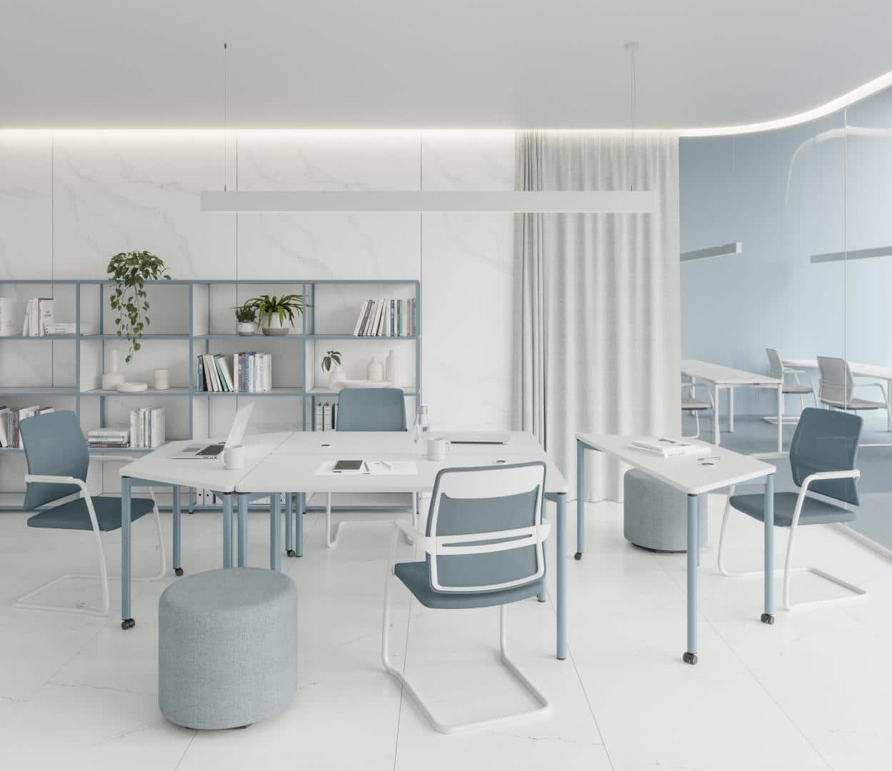 Table de réunion modulable