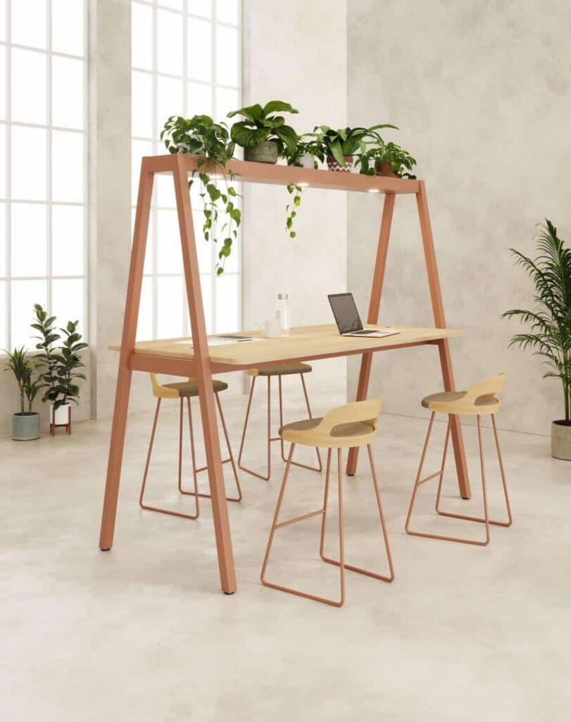Table haute de réunion