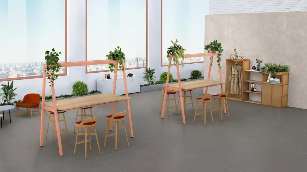 Table haute de réunion