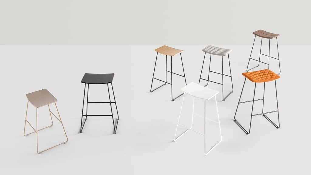 Tabouret pour les espaces informels