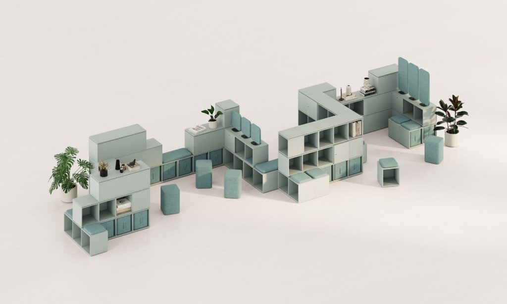 Système modulaire d'assises informels
