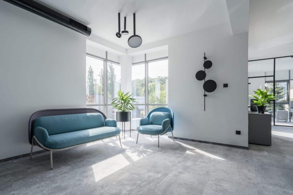 Canapé et fauteuil - Espace de travail