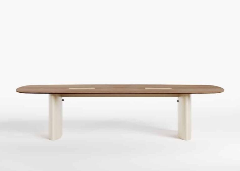 Table de réunion en bois