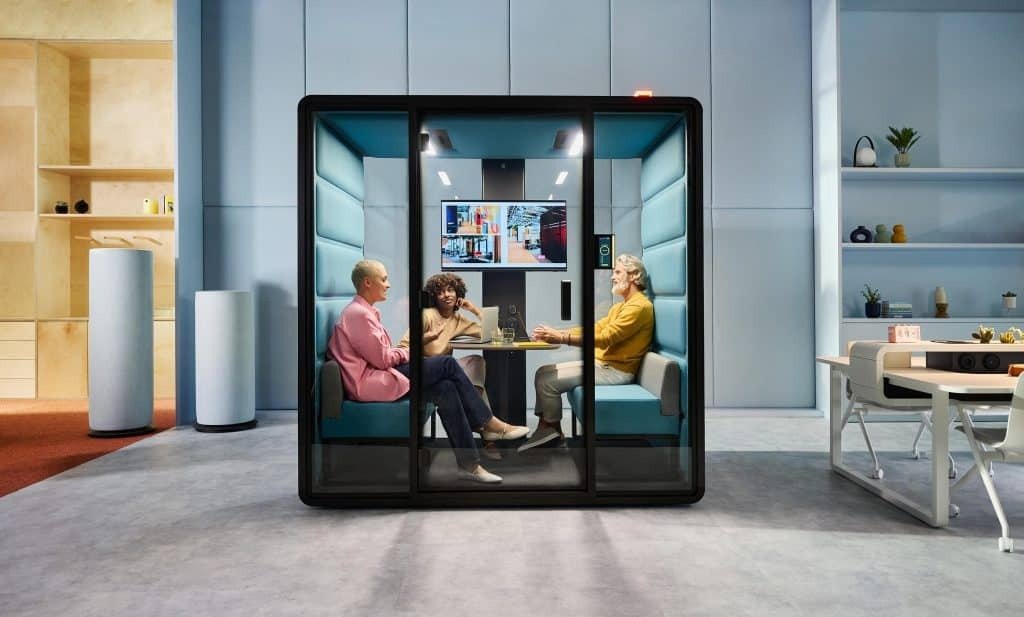 Cabine acoustique 4 personnes