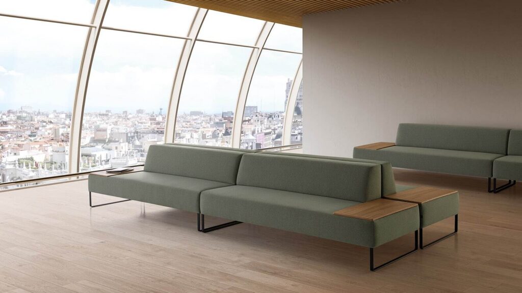 Canapé pour les espaces d'attente en entreprise