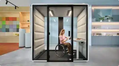 Cabine acoustique accès PMR