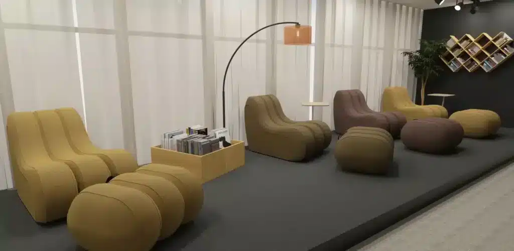 Pouf de bureau Emeki