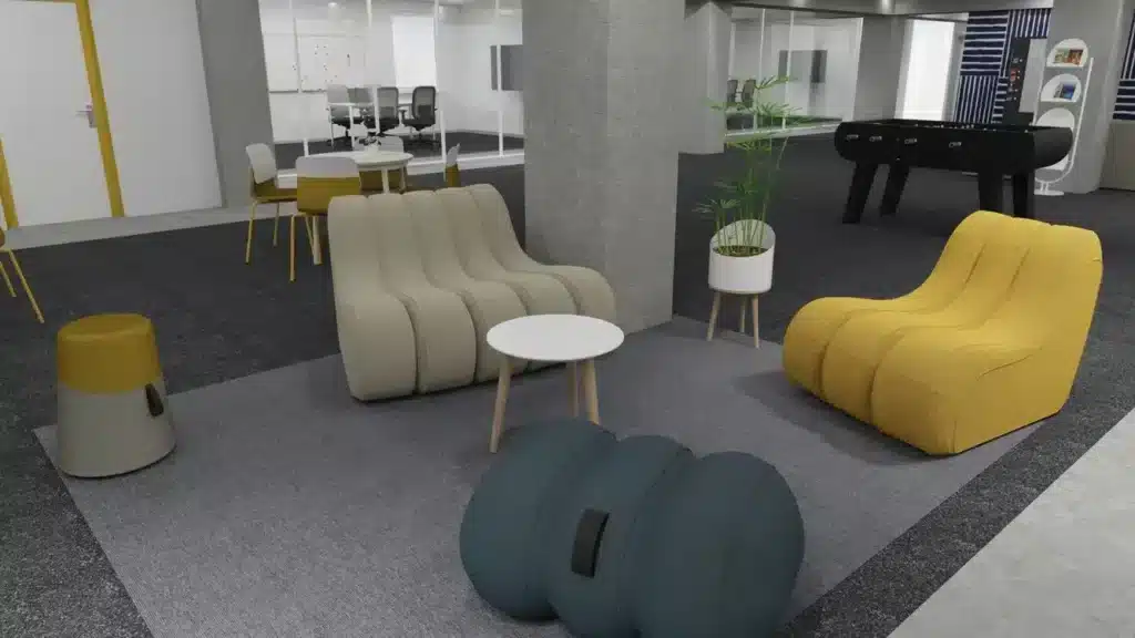 Pouf de bureau Emeki