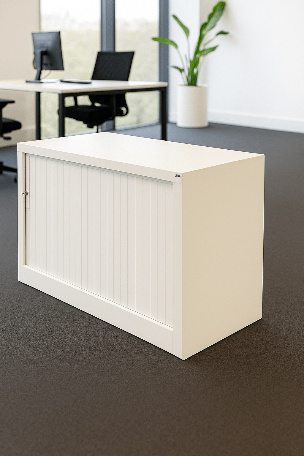 Armoire basse blanche