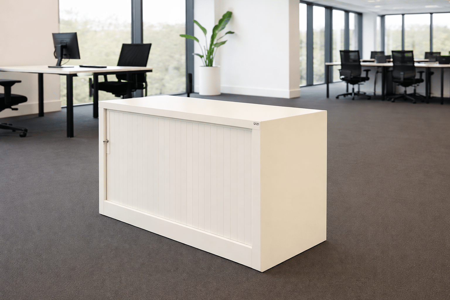 Armoire basse blanche d'occasion - Wilup