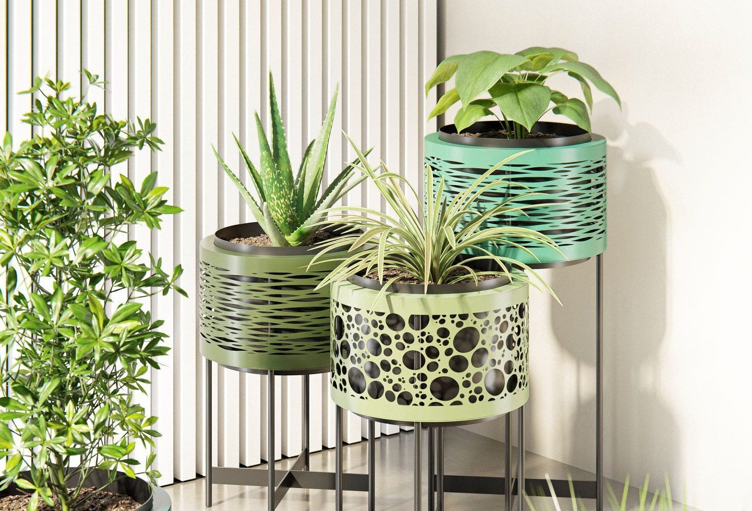 Jardinière de bureau intérieur et extérieur