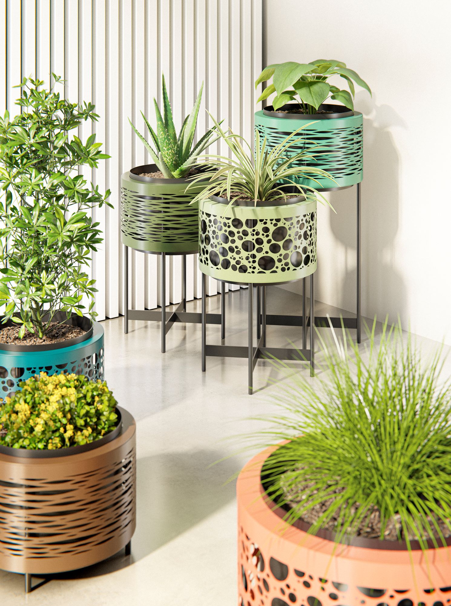 Jardinière de bureau intérieur et extérieur