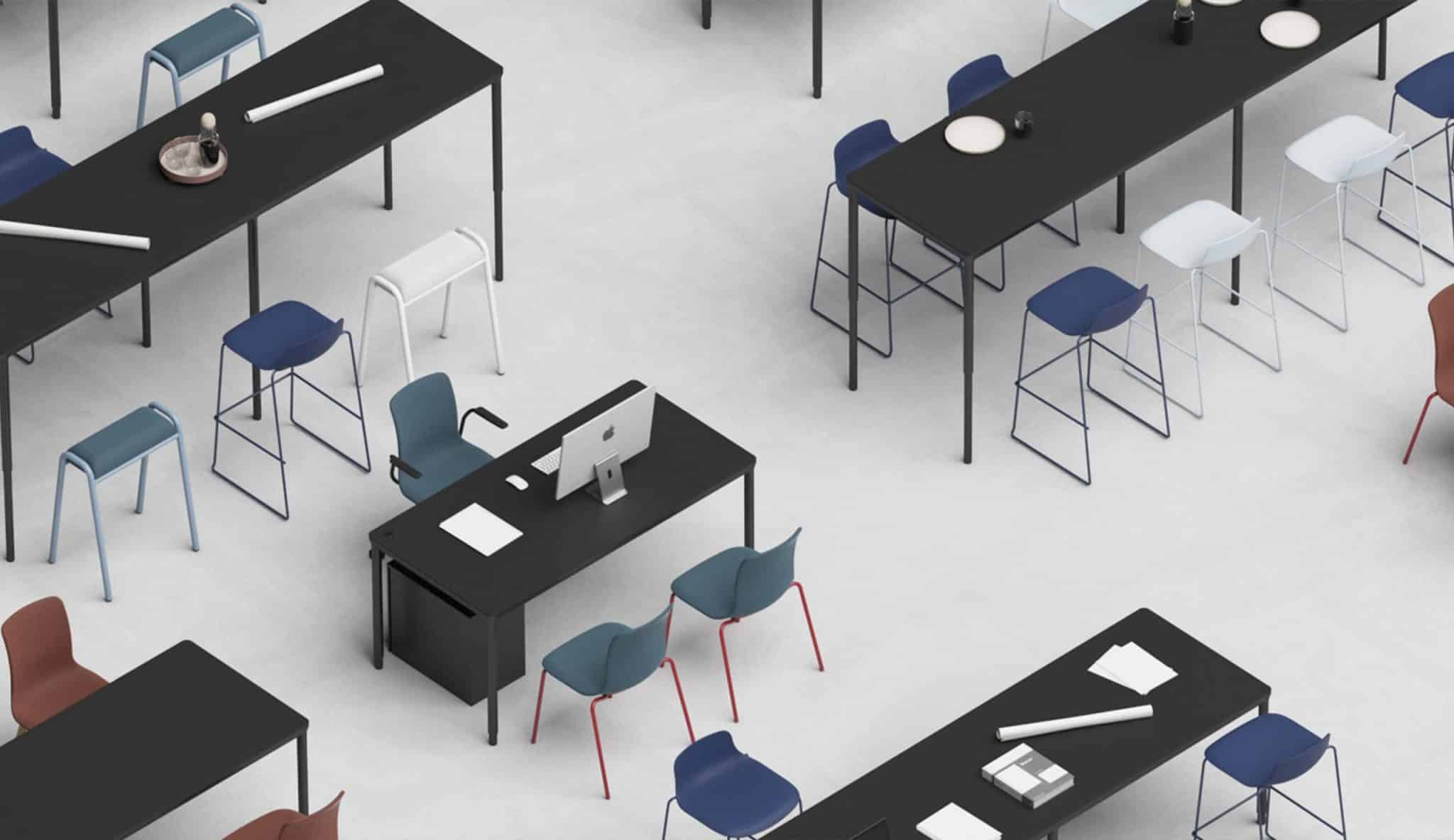 Bureau réglable en hauteur