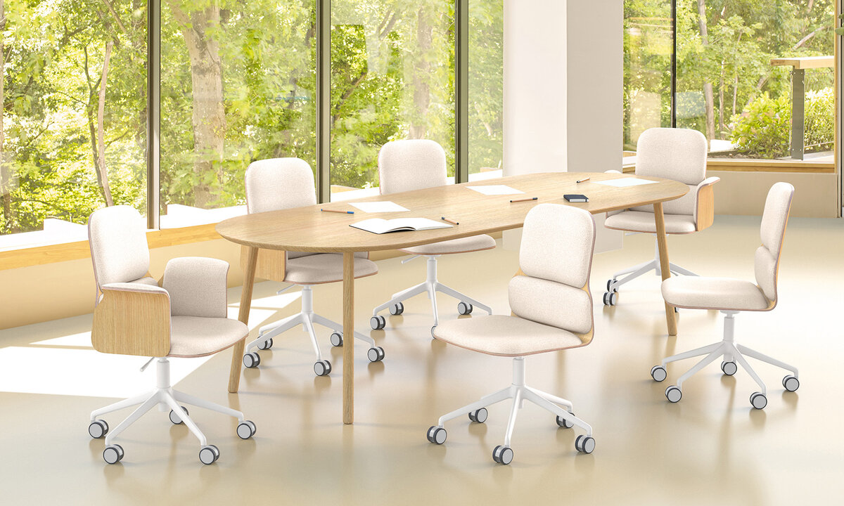 Chaise de réunion en bois - Wilup