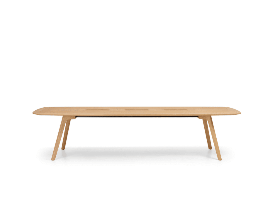 Table en bois pour les espaces de réunion