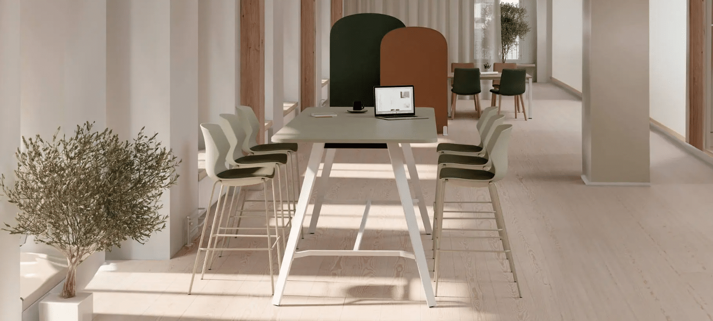 Table de réunion haute