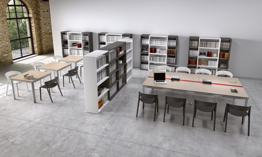 Bibliothèque de rangement