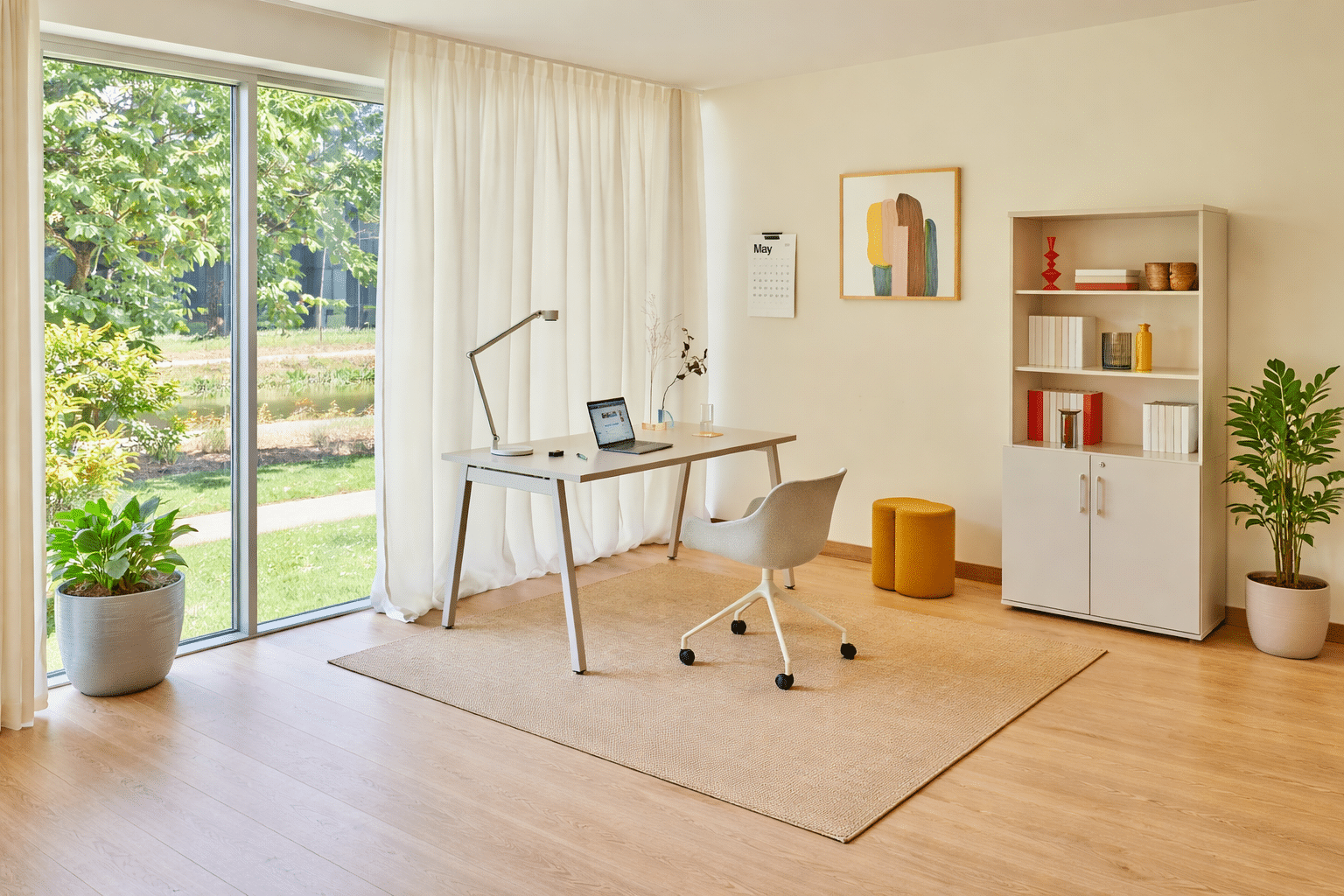 Bureau individuel moderne