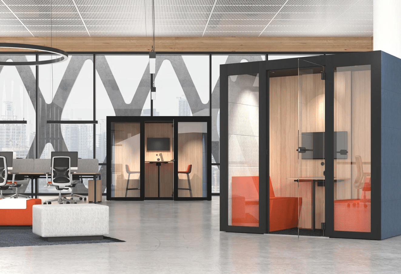 Cabine acoustique 4 places