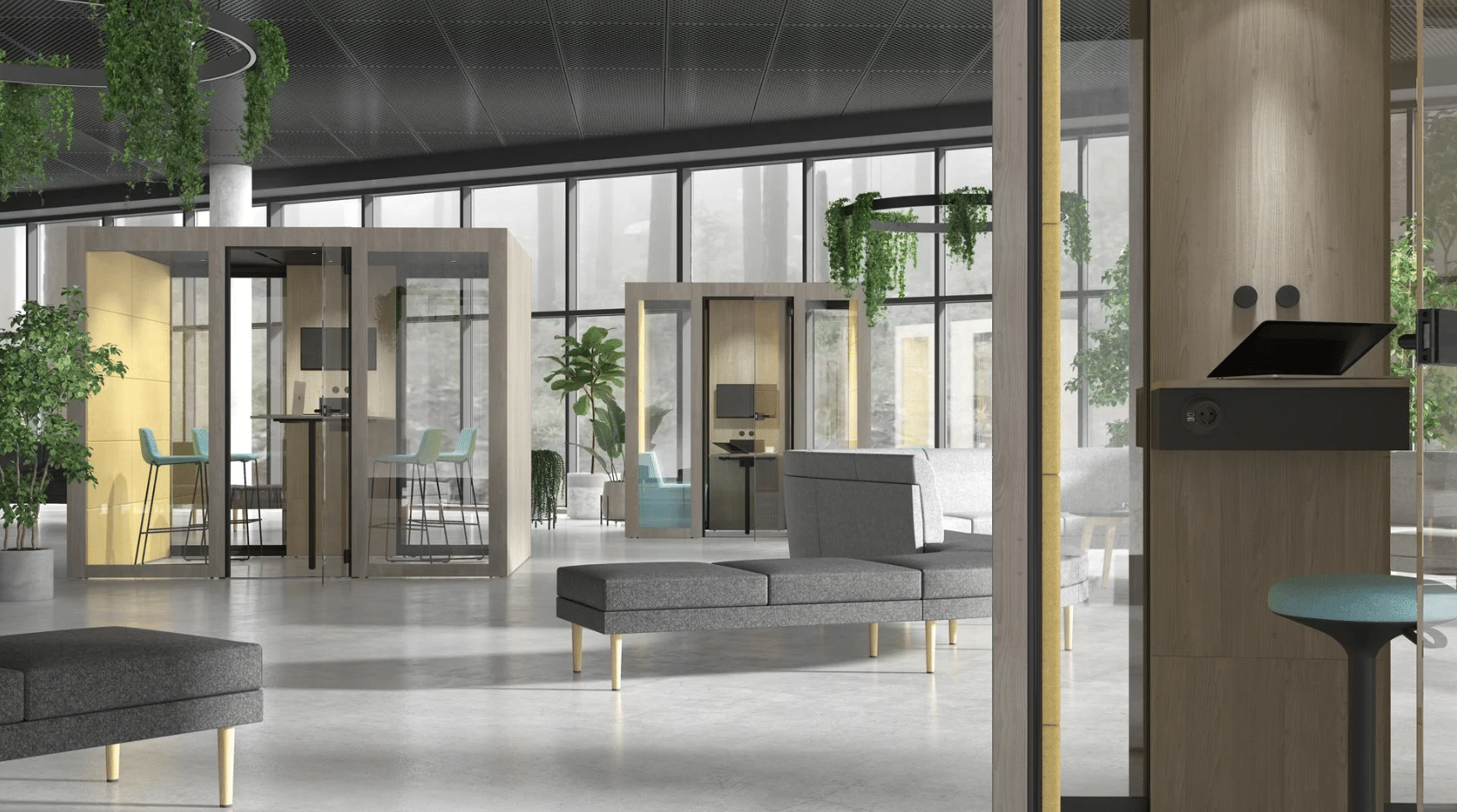 Cabine acoustique 4 places