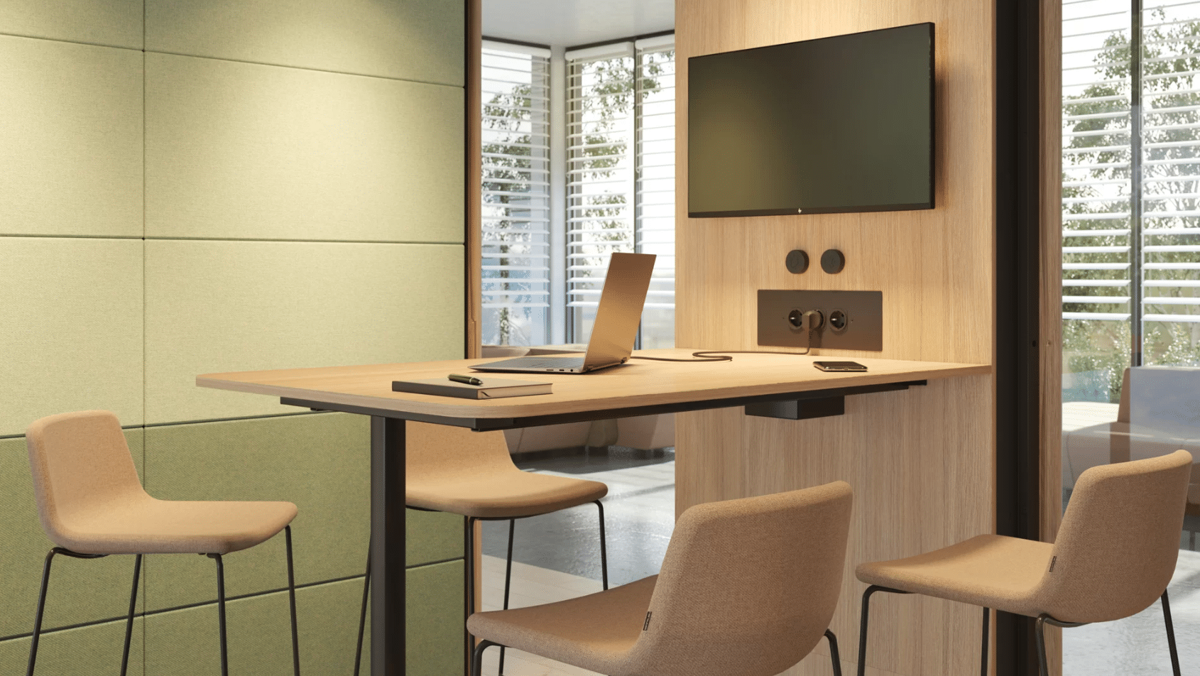 Cabine acoustique 4 places