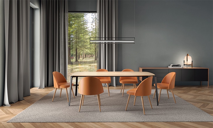 Chaise élégante et confortable