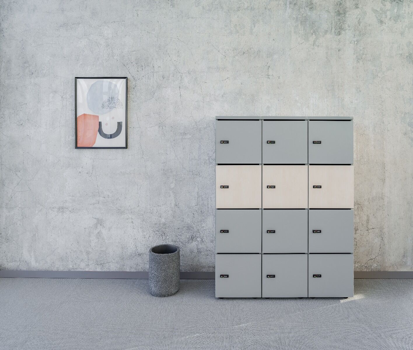 Casier de rangement pour les espaces de travail