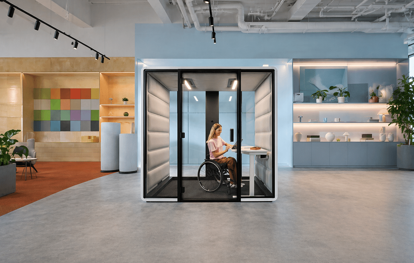 Cabine acoustique accès PMR