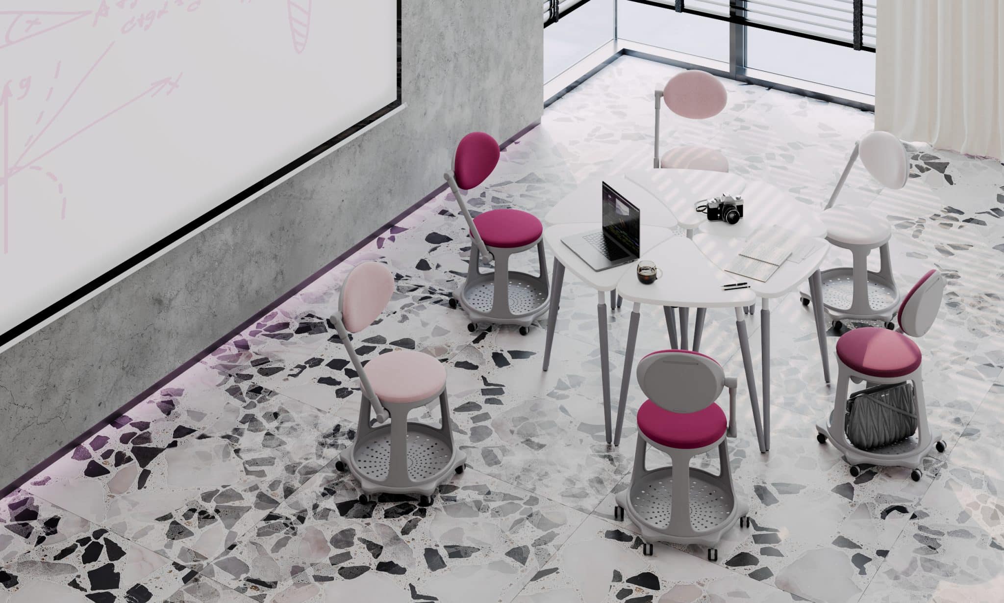Chaise de formation mobile