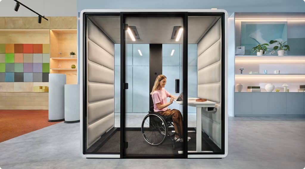 Cabine acoustique pour PMR