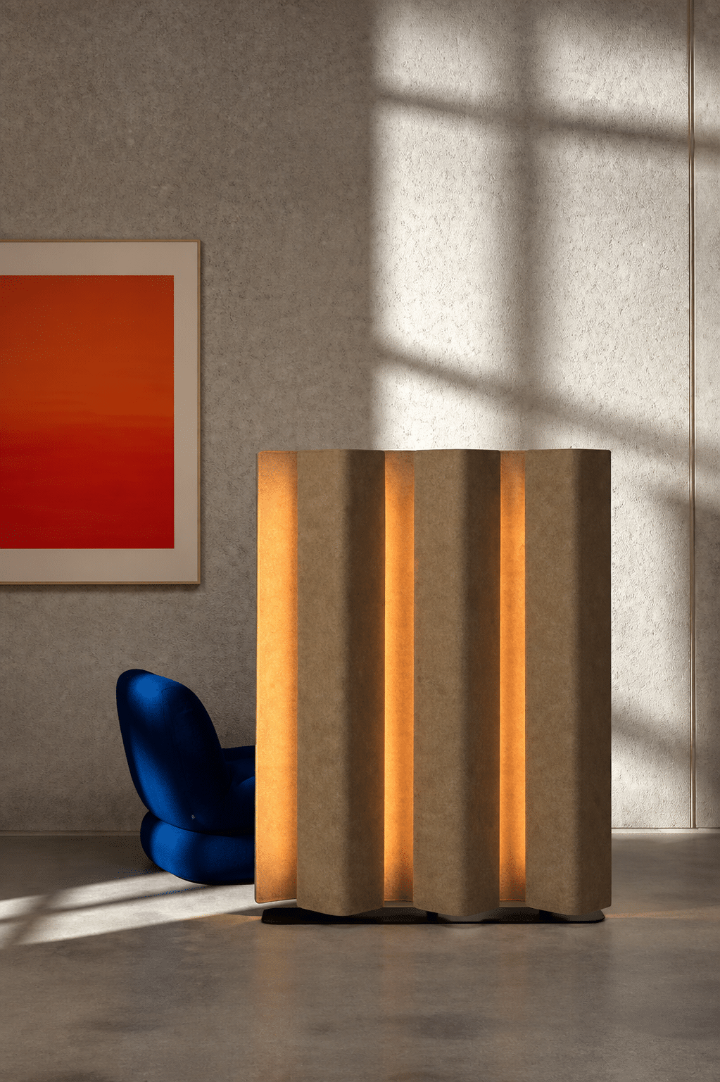 Paravent lumineux et acoustique