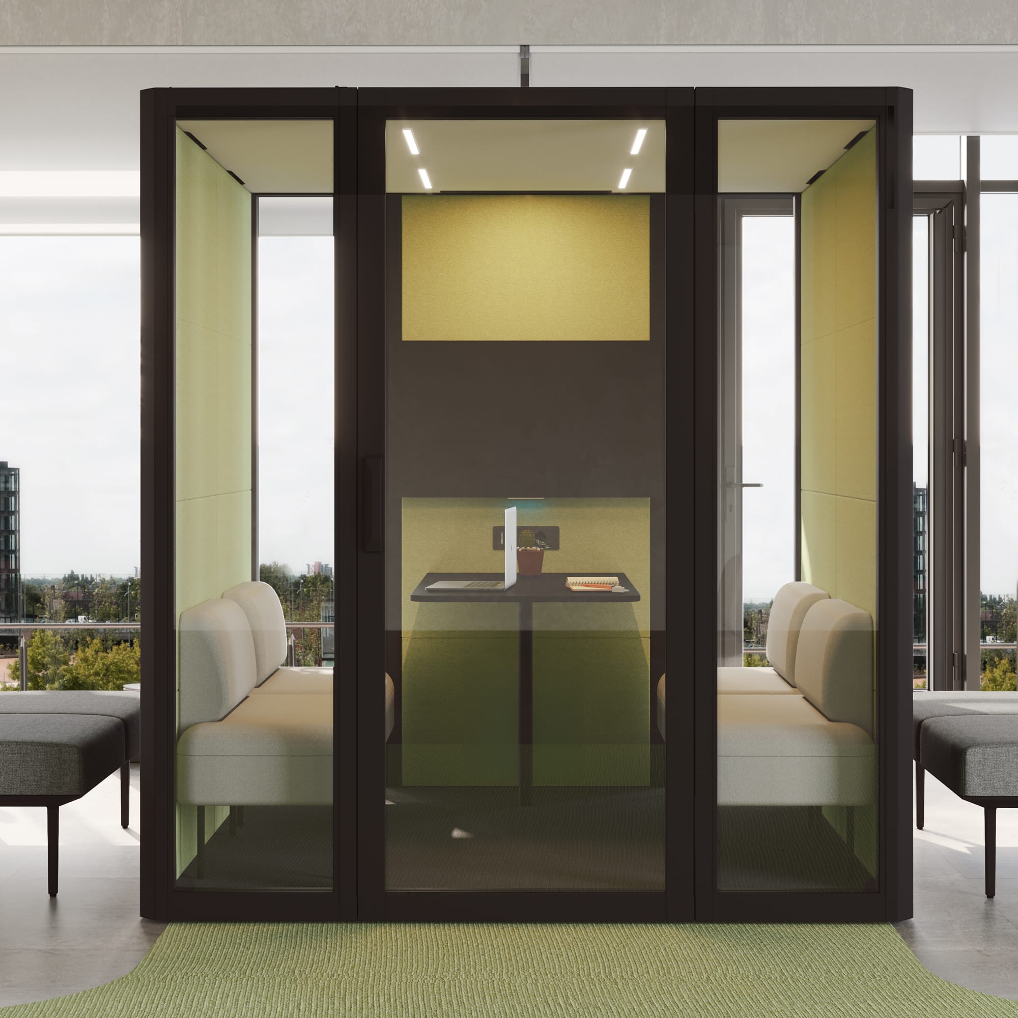 Cabine acoustique 4 personnes