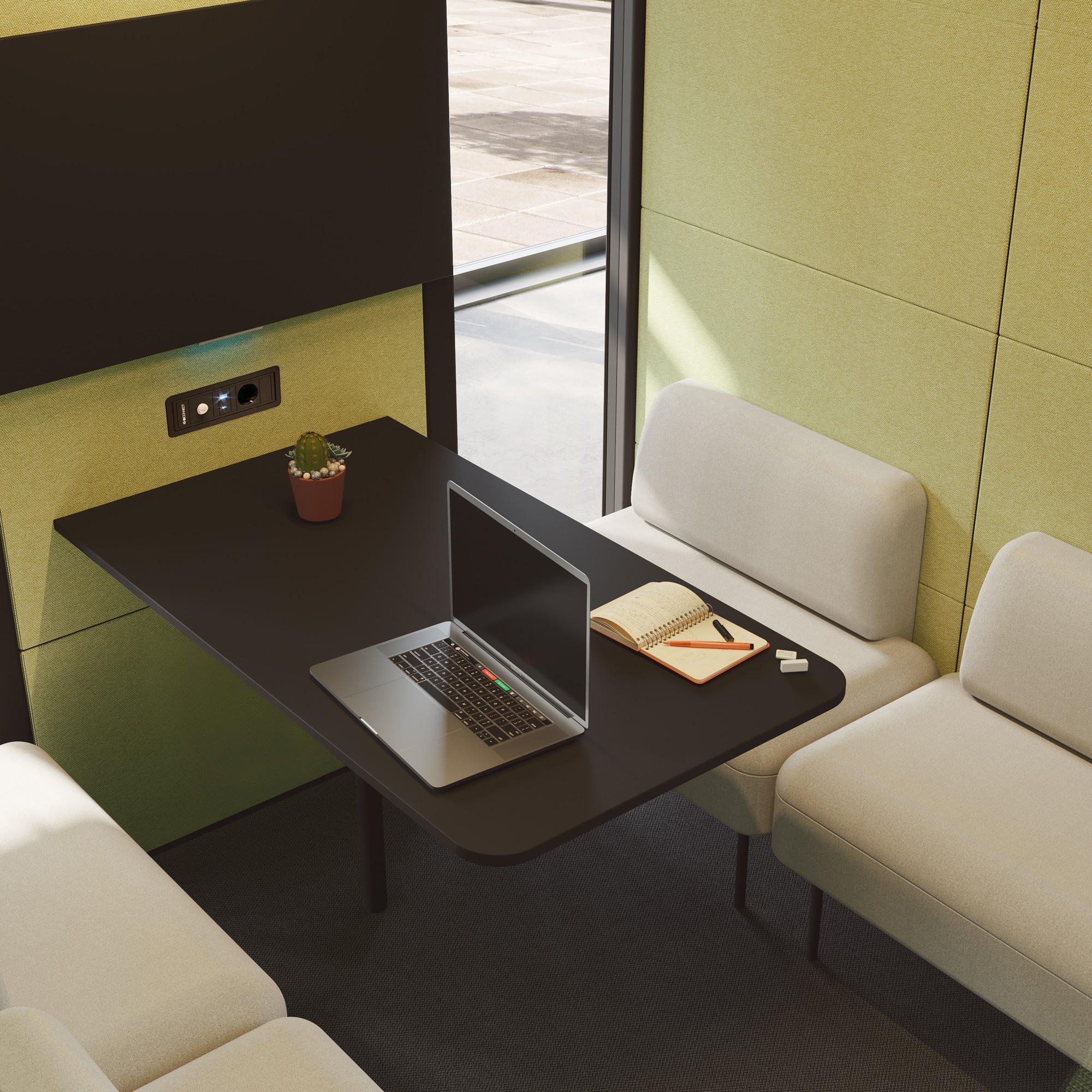 Cabine acoustique 4 personnes