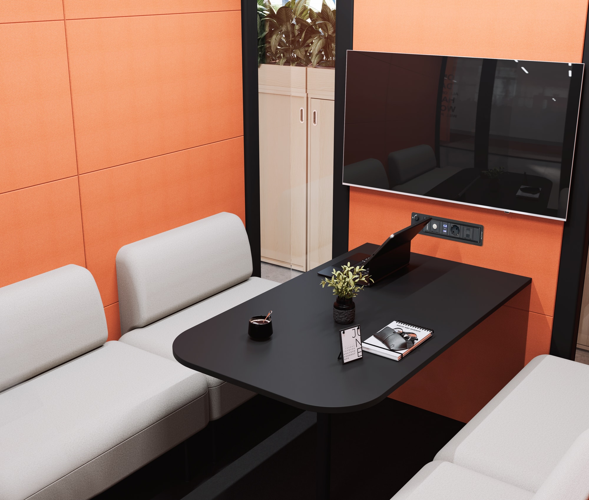 Cabine acoustique 4 personnes