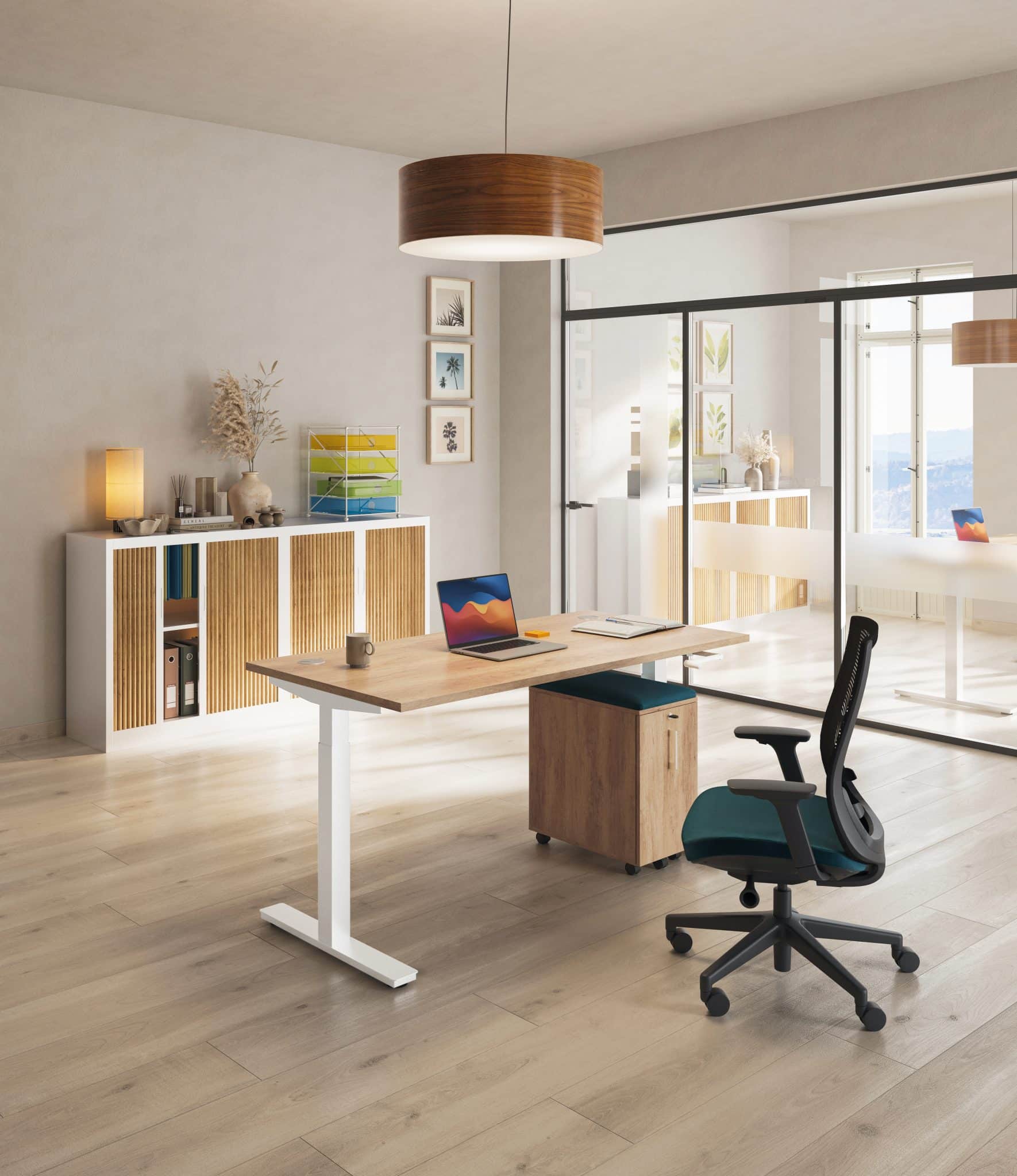Bureau assis debout manuel