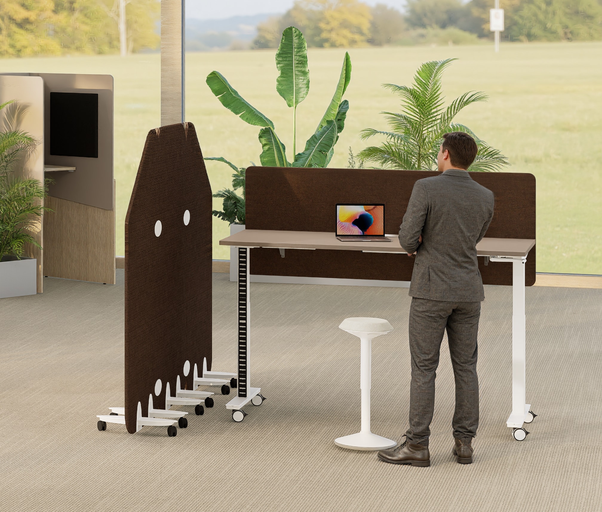 Bureau assis debout manuel