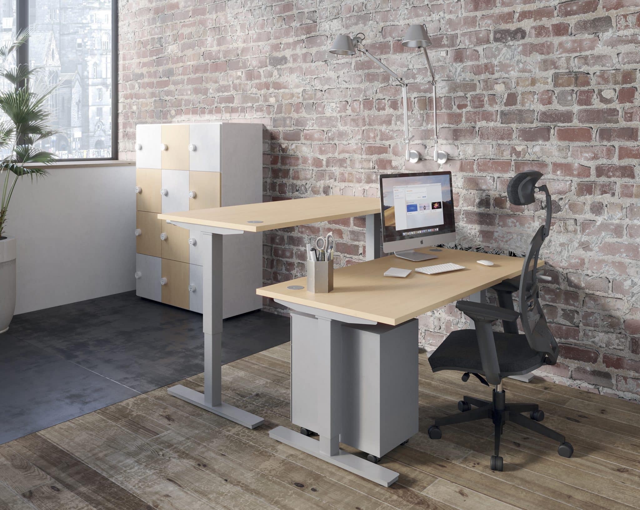 Bureau assis debout manuel