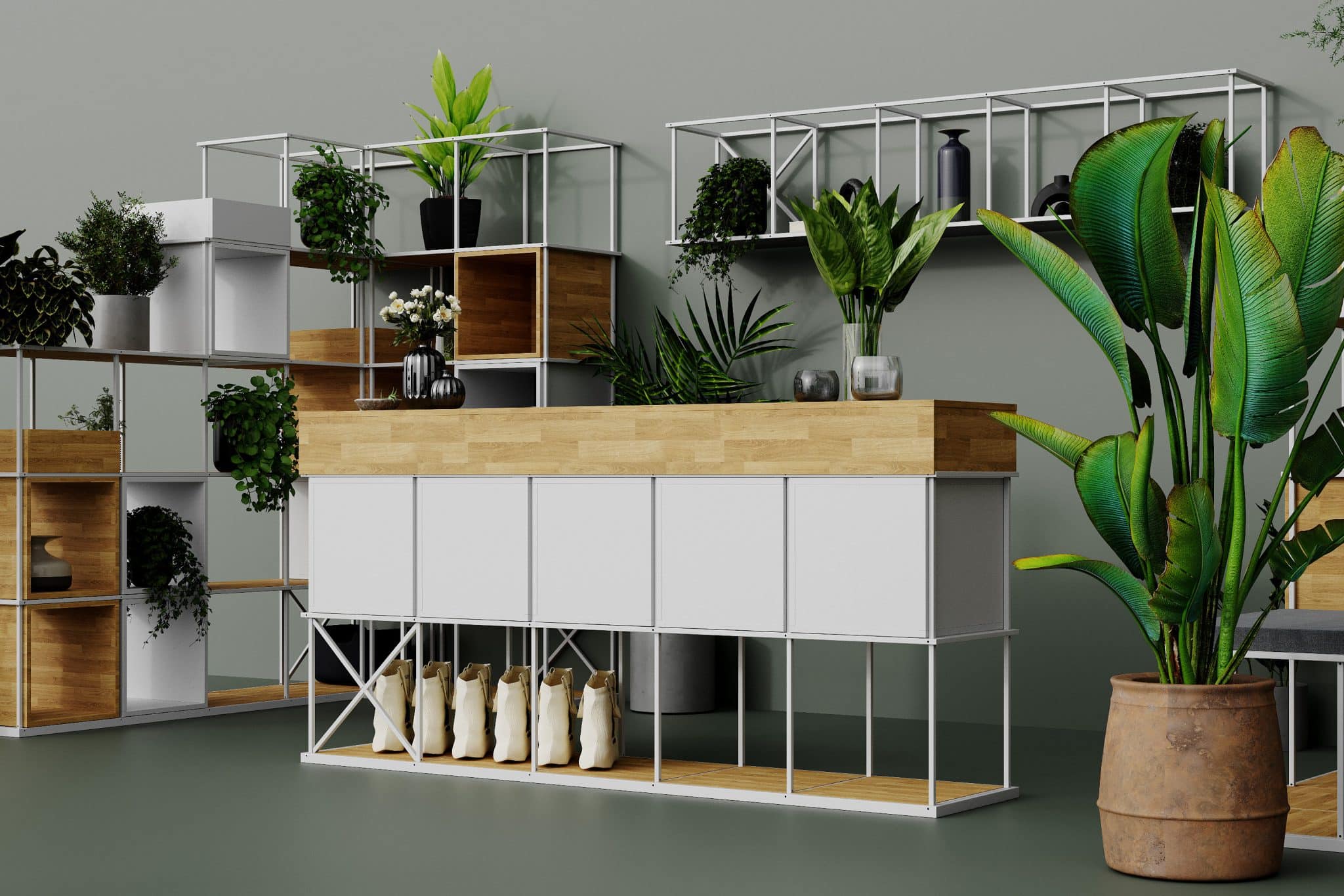 étagère de bureau