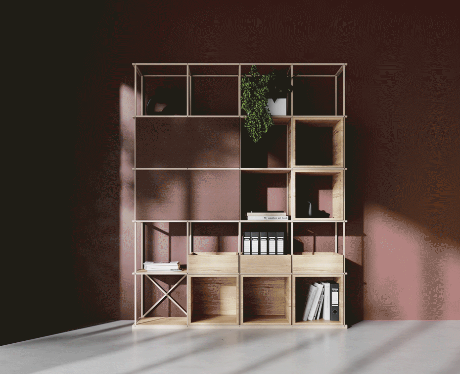 étagère de bureau