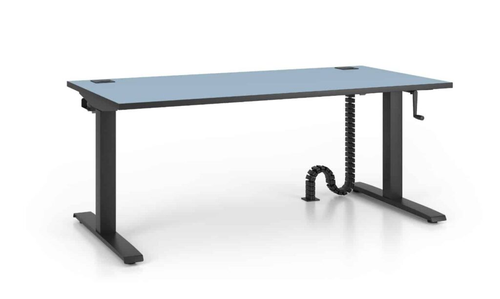 Bureau réglable en hauteur manuel
