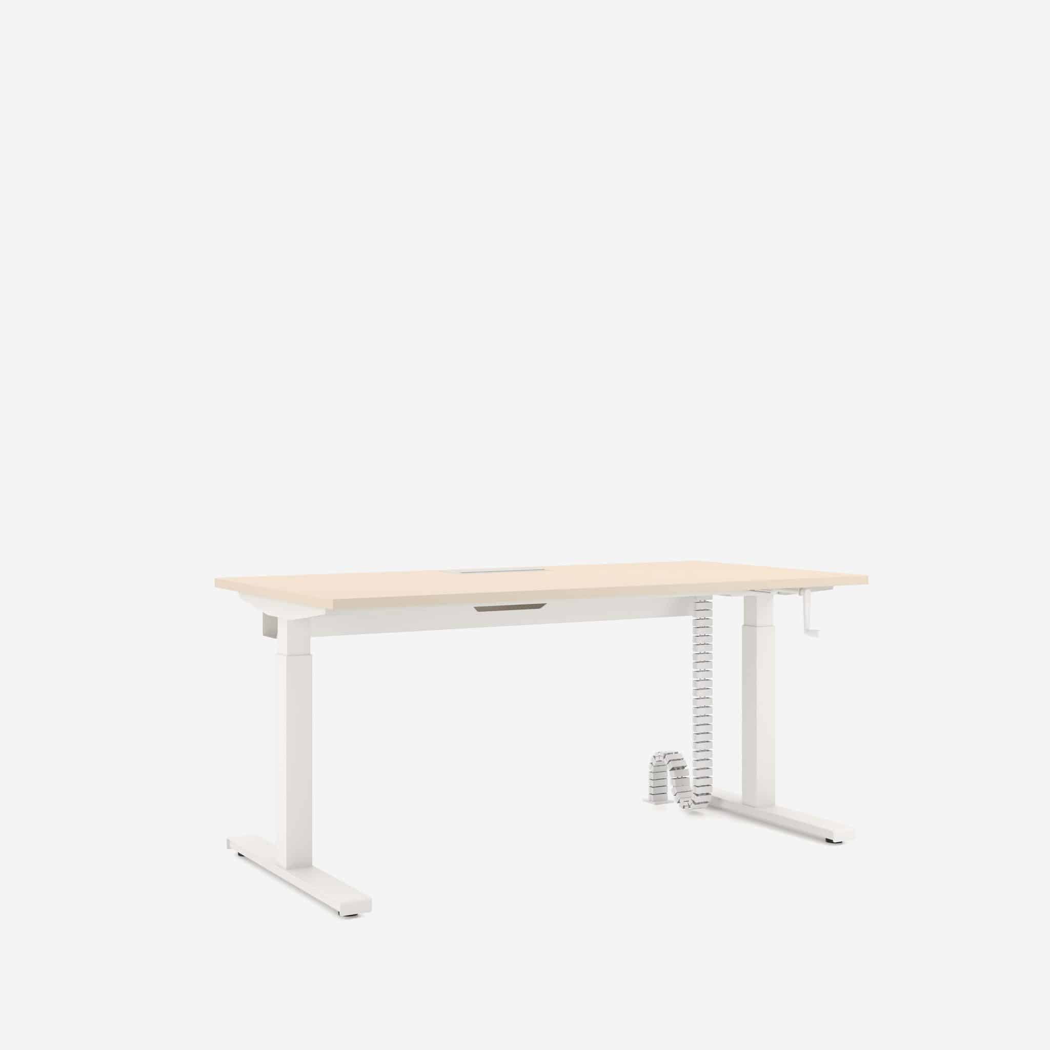 Bureau réglable en hauteur manuel