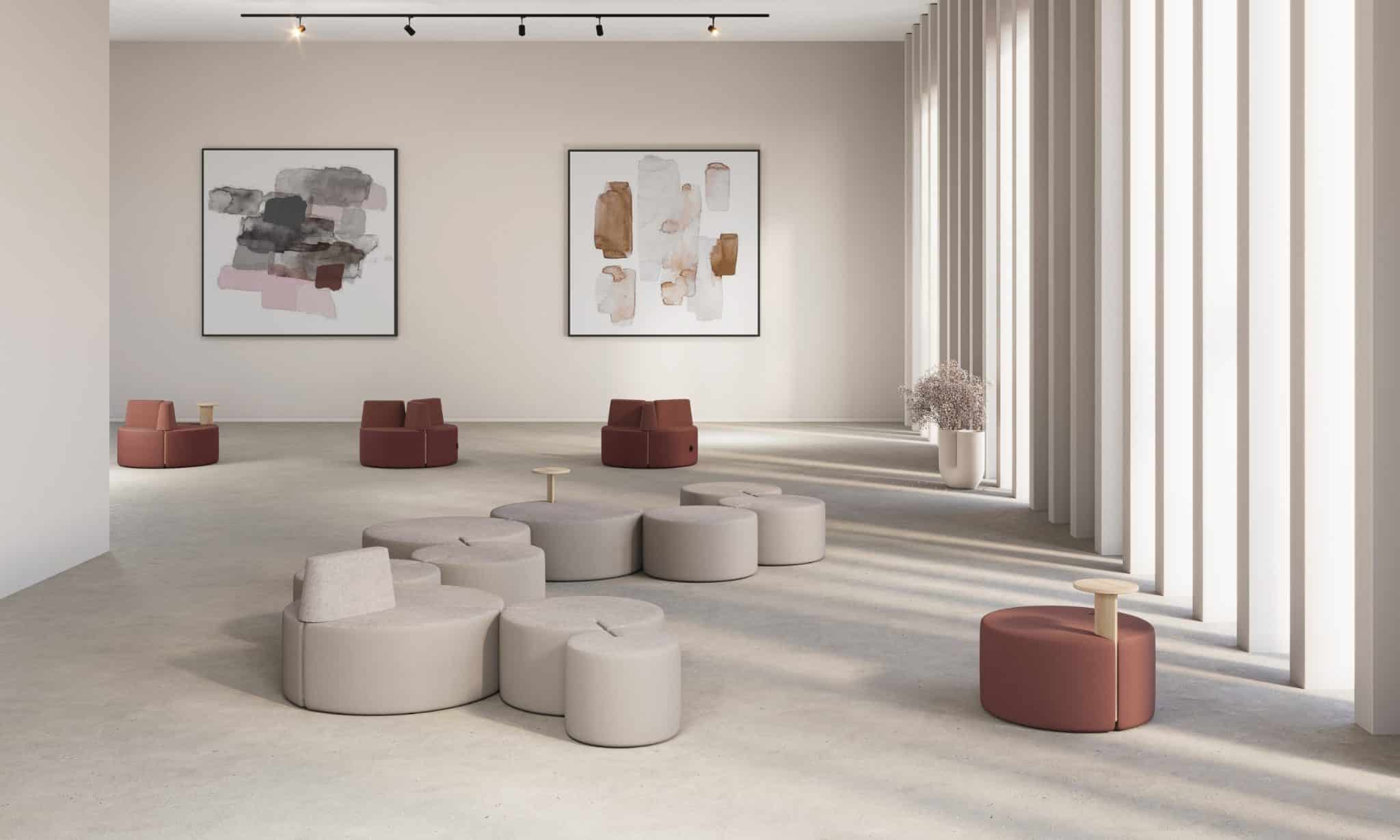 Poufs modulables