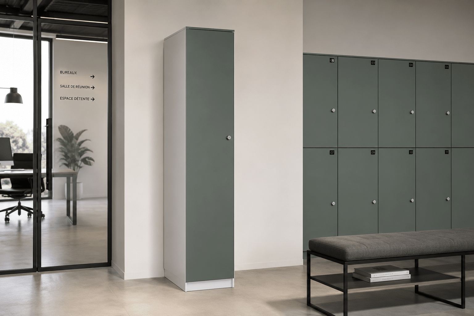vestiaire en bois